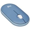 Мышь беспроводная Logitech Pebble M350 синий, 1000 dpi, радиоканал, Bluetooth, USB, кнопки - 3