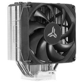 Кулер для процессора JONSBO PISA A4 (250W, 4-pin PWM, 153mm, Al/Cu, 4x6mm, 1x120mm, 81.27CFM, 36.8dBA, 1850RPM, S: 1851/1700/1200/115X/2011, AM4/AM5 Grey)
