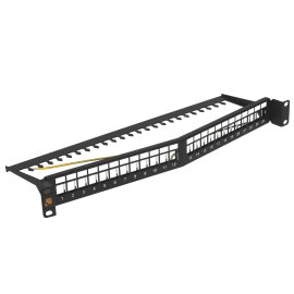 Патч-панель наборная Lanmaster LAN-PPAR24OK-STP 19" 1U 24xRJ45 STP