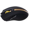 Мышь беспроводная Oklick 495MW черный/золотистый, 1600 dpi, радиоканал, USB, кнопки - 6