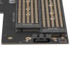 Переходник ORIENT C301E PCI-Ex4->NGFF (M.2) M-key PCI-E SSD + SATA->NGFF (M.2) B-key SSD, тип 2230/2242/2260/2280/22110, SATA кабель и 2 планки крепления в комплекте (31129)