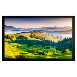 Экран с электроприводом Lumien Master Control 193х220 см (раб. область 119х212см) (95") Matte White FiberGlass черная кайма сверху 70 см 16:9