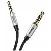 Кабель Baseus CAM30-CS1 Yiven Audio Cable M30 AUX 3.5мм (M) to AUX 3.5мм (M) 1.5m Silver+Black