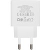 Сетевое зарядное устройство 1 Type-C Borofone BAS13A Erudite, пластик, PD20Вт, QC3.0, белый (1/70/280