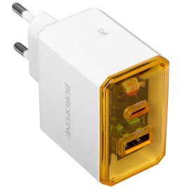 Сетевое зарядное устройство Cablexpert 20Вт, 3А, QC3.0/PD, 1xUSB, 1xType-C, белый, пакет