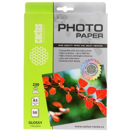 Фотобумага глянц/матовая двусторонняя (Hi-image paper) 10x15, 230 г/м, 50 л.