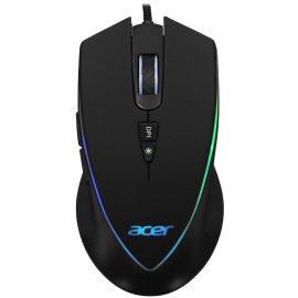 Мышь проводная Acer OMW131 черный, 6400 dpi, USB, кнопки - 7