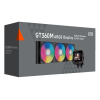 Система охлаждения PCCooler GT360 ARGb Display WH (310W, 360мм, LED temp., белый, ARGb/Fans: 3x120мм, 99CFM, 41.5dBA, 3000RPM/Pump 15dBA, 2600RPM, Rad thickness 27мм/S: 1851, 1700, 1200, 115X, AM5, AM4)