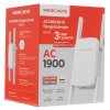 Роутер AC1900 Wi-Fi Range ExtenderSPEED: 600 Mbps at 2.4 GHz + 1300 Mbps at 5 GHz SPEC:4× Fixed External Antennas, 1× Gigabit Port, Wall PluggedFEATURE: MERCUSYS APP, WPS/Reset Button, Signal Indicator, Range Extender/Access Point mode, Adaptive Path