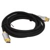 Кабель HDMI Wize WAVC-HDMIRA-2M 2 м., v.2.0b, 19M/19M, 4K/60 Hz 4:4:4, 26 AWG, HDCP 1.4, HDCP 2.2, Ethernet, позол.угловой разъем, экран, черный, пакет