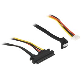 Кабель питания Sata Cablexpert CC-XH2.54-SATAL-40CM, XH2.54 4pin+ Sata угловой 7pin/Sata 7+15pin, 40 см, пакет