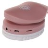 Беспроводные/проводные наушники Defender FreeMotion B525 розовый/белый, накладные, Bluetooth + проводной, до 8 ч