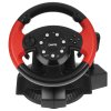 Игровой руль Dialog GW-125VR E-Racer - эф.вибрации, 2 педали, рычаг ПП, PC USB