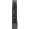 Блок розеток горизонтальный ExeGate ServerPro PDU-19H803 Al-8S-EU2-SW, 19", 1U, Алюминий, 8 Schuko, кабель с евровилкой VDE-250V-16A-3*1.5мм2, 2 метра, выкл. с подсветкой, черный