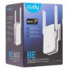 Маршрутизатор Cudy BE3600 WiFi 7 Mesh Repeater BE3600, AP mode, Chipset Broadcom, Cudy Mesh Support,  2880Mbps at 5GHz + 688Mbps at 2.4GHz, 802.11ax/ac/a/b/g/n,  1 Gigabit Ethernet Port, WPS button, Intelligent Signal Light, WPA3, LED control