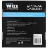Кабель HDMI Wize AOC-8K-HM-HM-20M оптический, 20 м, 8K/60HZ 4:4:4, v.2.1, ARC, 19M/19M, HDCP 2.2, Ethernet, черный, коробка