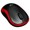 Мышь беспроводная Logitech M186 черный/красный, 1000 dpi, радиоканал, USB, кнопки - 3
