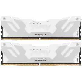 Оперативная память Kingston Fury Renegade, DDR5, 32Gb (2x16Gb), 6400MHz, CL32, DIMM, радиатор, белый