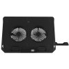 Подставка для ноутбука Digma D-NCP170-2x110RGb 18" 400x288x45мм 52дБ 2xUSB 2x 110ммFAN 1250г Fan-control металл/пластик черный