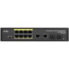 Коммутатор Cudy GS1010PS2, (L2) 10x1Gbит/с 2xКомбо(1000BASE-T/SFP) 2SFP 8PoE 120W, неуправляемый