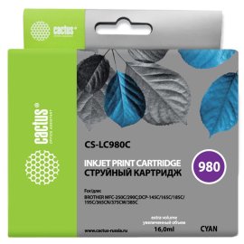 Картридж лазерный Cactus CS-CE411A голубой (2600 стр.) для HP CLJ Pro 300 Color M351 /Pro 400 Color M451