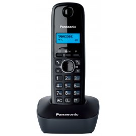 Телефон беспроводной (DECT) Panasonic KX-TG1611RUH (серый) АОН, Caller ID,12 мелодий звонка,подсветка дисплея,поиск трубки