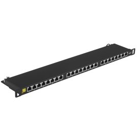 Патч-панель Lanmaster LAN-PPC24S6 19" 0.5U 24xRJ45 кат.5E STP