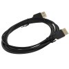 Кабель HDMI Wize Wize WAVC-HDMIUS-3M 3 м, v.2.0, 19M/19M, 4K/60 Hz 4:4:4, 36 AWG, HDCP 2.2,ультратонкий, позол.разъемы, черный, пакет