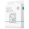 Вентилятор корпусной DeepCool FD12 WH V2 белый, 120 мм, 500-2500 об/мин, 32.32-35.66 дБ, 4 pin PWM, без подсветки