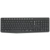 Комплект клавиатура+мышь Logitech MK235 беспроводной, USB, 1000 DPI, серый (заводская гравировка)