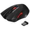Мышь беспроводная Nakatomi MRON-04U черный, 1600 dpi, радиоканал, USB, кнопки - 6