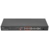 Коммутатор TP-Link 16-port 10/100Mbps + 2-port Gigabit unmanaged switch with 16 PoE+ ports, compliant with 802.3af/at PoE, 150W PoE budget,  support 250m Extend Mode, priority mode and Isolation mode, rackmount, plug and play.