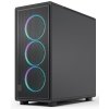 Корпус Fractal Design Epoch Black TG RGB Light Tint, Midi-Tower, чёрный, 3 x 120 мм