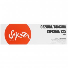 Комплект картриджей Sakura CE285A/CB435A/436A/725 для HP, Canon, черный, 2000+2000 к.(2 картриджа в упаковке)