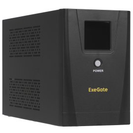 Источник бесперебойного питания ExeGate EP285476RUS Power Smart ULB-850.LCD.AVR.C13.RJ.USB 850VA/480W, LCD, AVR, 4*IEC-C13, RJ45/11, USB, черный