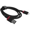 Baseus Dura Series Fast Charging Cable USB to iP 2.4A 1m Red+Black P10377801U01-01