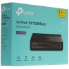 Коммутатор TP-Link SMB TL-SF1016D Коммутатор 16-port 10/100M Desktop Switch, 16 10/100M RJ45 ports, Plastic case