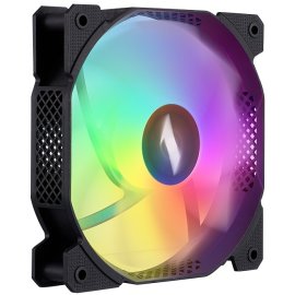 Вентилятор для корпуса 1STPLAYER F7R Black F7R-BK 120mm, 600-1800rpm, 56.34CFM, 36.99dBa, BULK