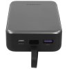 Портативный аккумулятор UGREEN PB551 55992B 145W Power Bank 0mAh USB-C&USB-A со встроенным кабелем USB-C. Цвет: серый космос