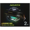 Накопитель SSD ADATA LEGEND 900, 2000Gb, PCIe 4.0 x4, 2280, NVMe, R/W 7000/5400, с радиатором