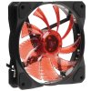 Вентилятор для корпуса Digma DFAN-LED-RED черный, 120 мм, 1200 об/мин, 23 дБ, 4 pin