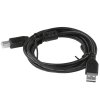 Кабель USB2.0 Pro Cablexpert CCF2-USB2-AMBM-6, AM/BM, 1.8м, экран, 2феррит.кольца, черный, пакет