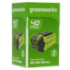 Аккумулятор с USB разъемом GreenWorks G40USB2 для техники 40V, 2 А.ч
