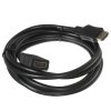 Кабель-удлинитель HDMI Cablexpert CC-HDMI4X-6, 19M/19F, v2.0, позол.разъемы, экран, 1.8м, черный, пакет