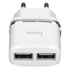Сетевое зарядное устройство C12 Smart dual USB charger, белый