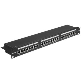 Патч-панель ITK PP24-1UC5EF-K05-G 1U кат. 5Е FTP 24 порта (Krone) GENERICA