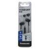 Наушники Panasonic RP-TCM115GCK внутриканальные 10-24000Гц 1.2м 3.5мм 98дБ микрофон, черный