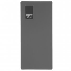 Портативный аккумулятор OLMIO QR-10, 10000mAh, 22.5W, QuickCharge3.0/PowerDelivery, LCD, серый