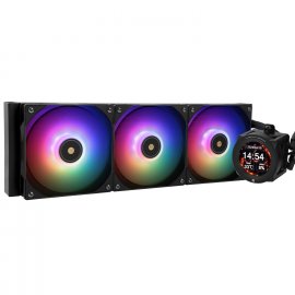 Система жидкостного охлаждения Thermalright Core Vision 360 ARGb Soc-AM5/AM4/1200/1700/1851 черный 4-pin 28.1dB Al LCD Ret (C-VISION-360-BL-ARGb)
