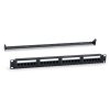 Патч-панель 19" (1U) WRLine WR-PL-24-C5E-D, 24 порта RJ-45, категория 5e, Dual IDC, с задним кабельным организатором, черный
